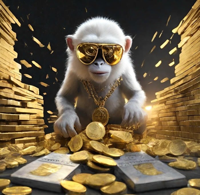 vintage monkey pfp with warm earthy tone