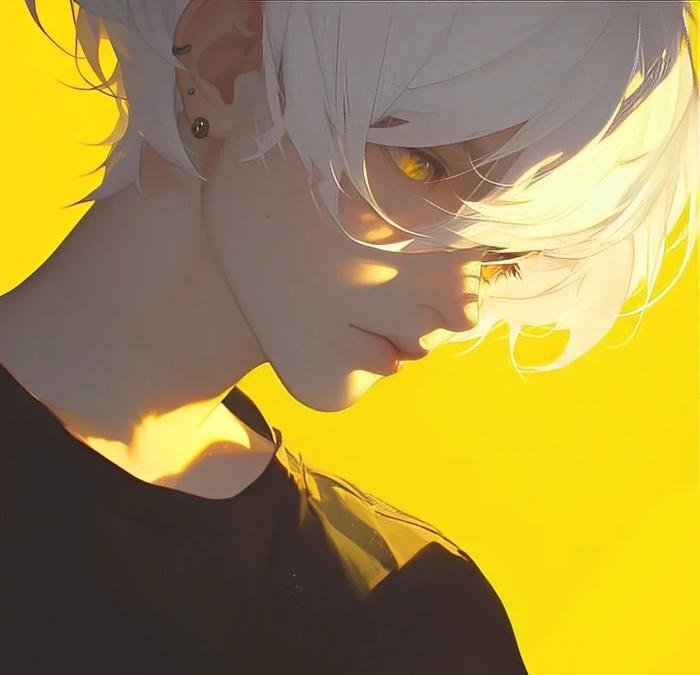 yellow discord pfp energetic warm visual identity