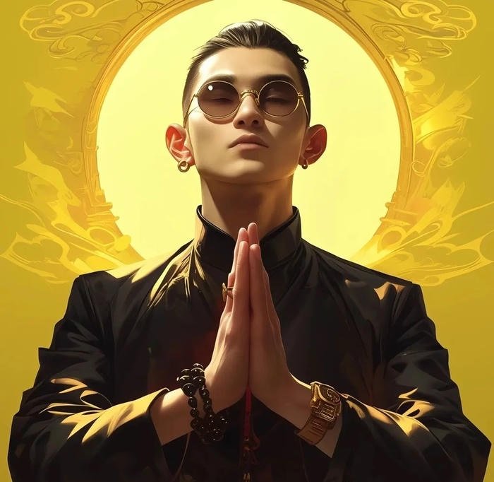 yellow discord pfp playful bright color style