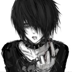 Absurd animated expression graphic styled cringe anime pfp