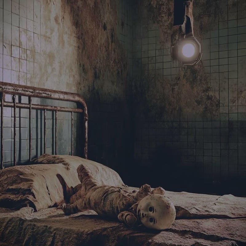 Anime style scary avatar with menacing eyes