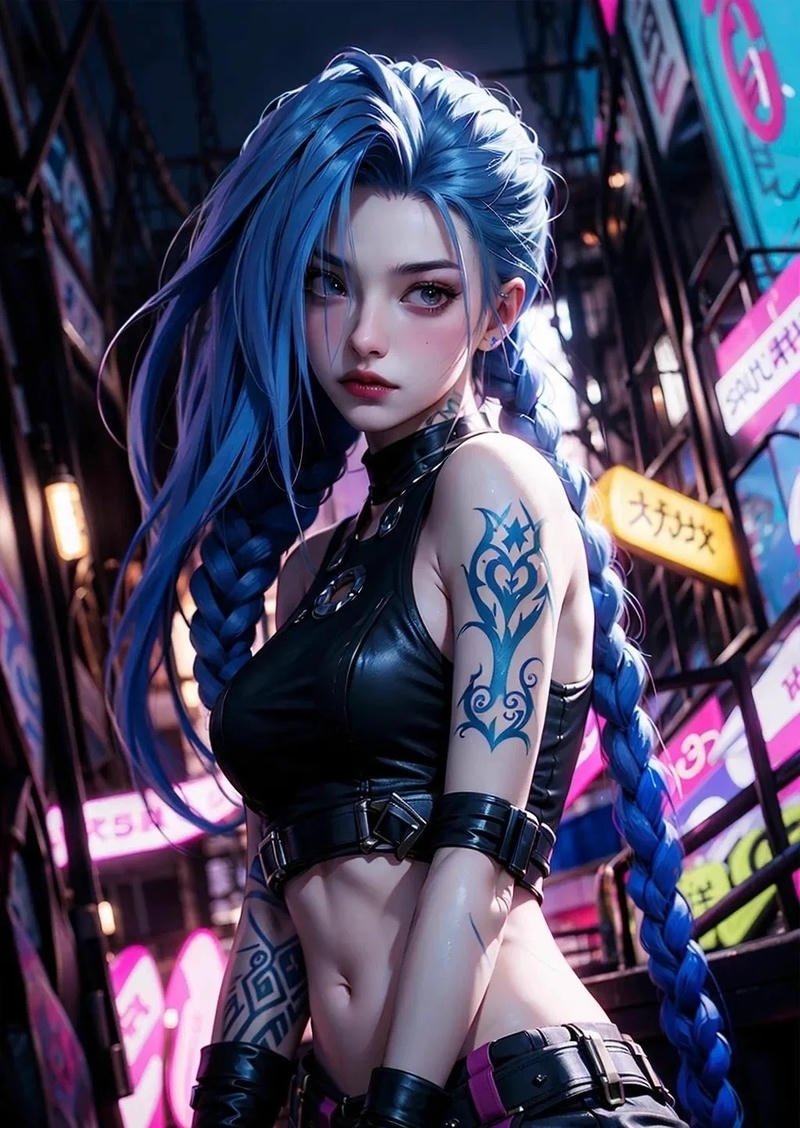 Arcane couple portrait icon Jinx and Ekko matching PFP