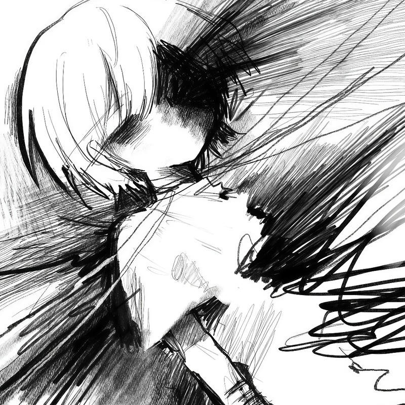 Awkwardish manga face artwork designed cringe anime pfp