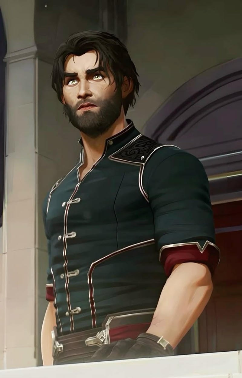 Battle scar armor portrait scene jayce pfp war