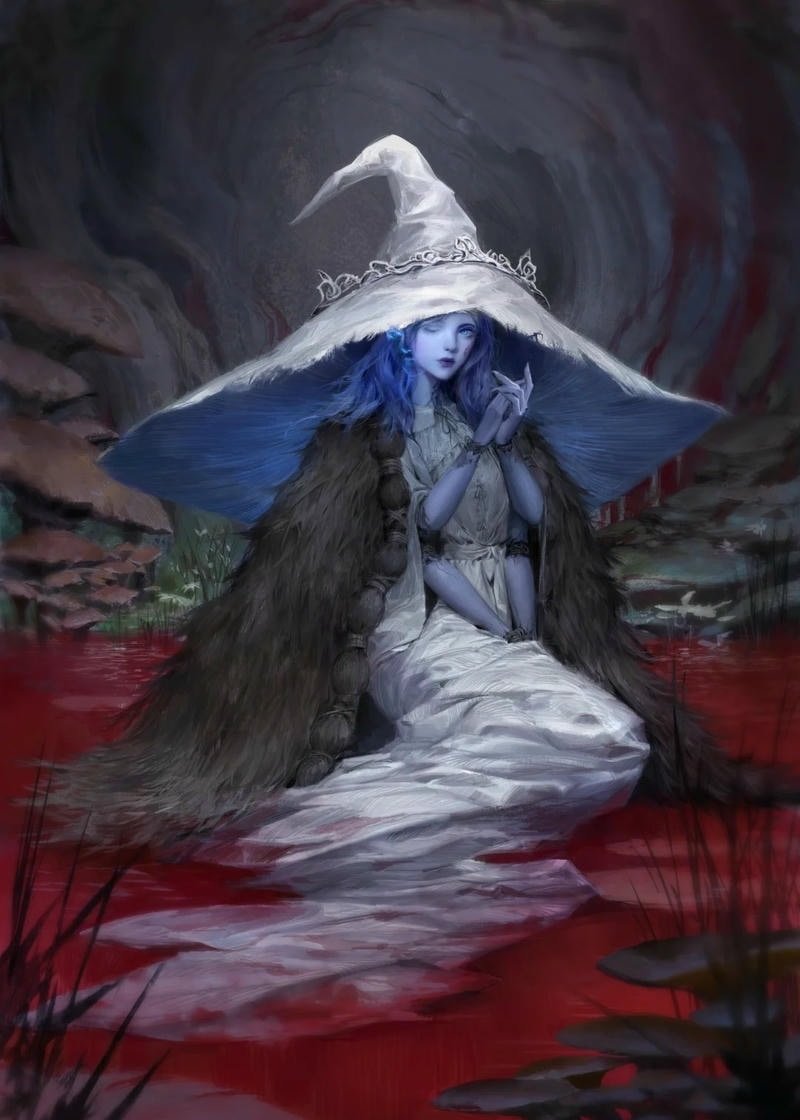 Blindfolded goddess warrior avatar malenia elden ring pfp