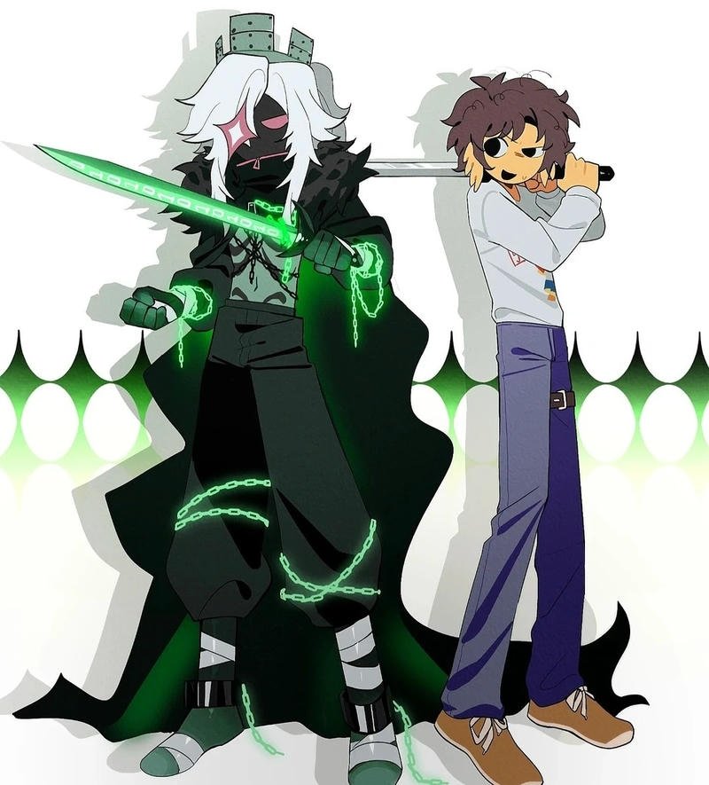 Block avatar wearing headphones styled as cool roblox pfp