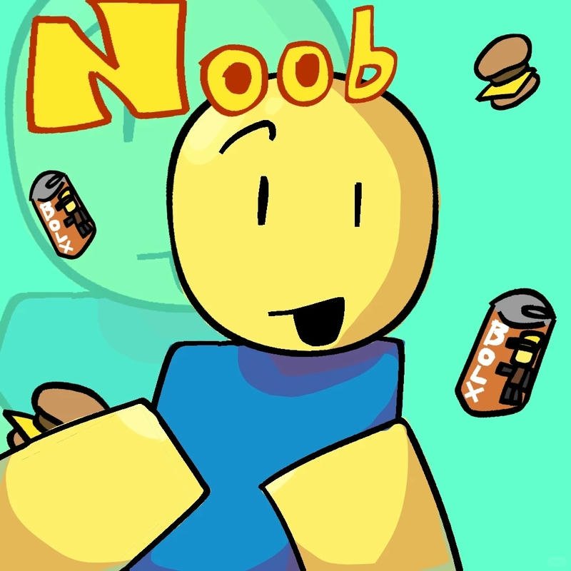 Block character with heart accessories preppy roblox pfp style