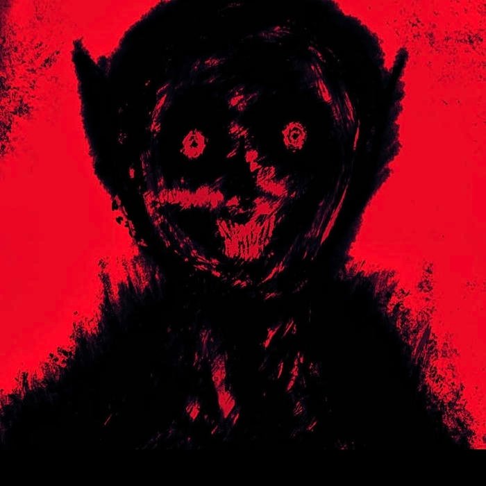 Blood smeared texture layered over pfp scary