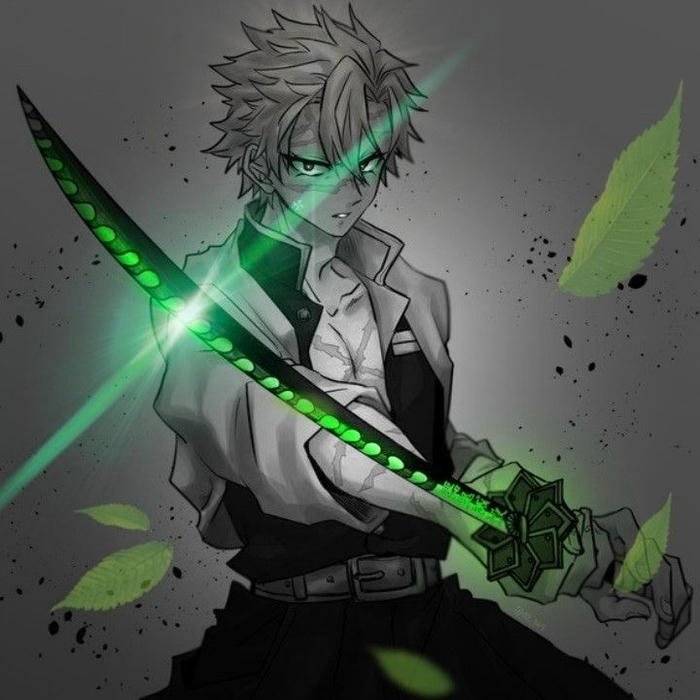 Brooding destructive presence radiating from sharp Sanemi pfp