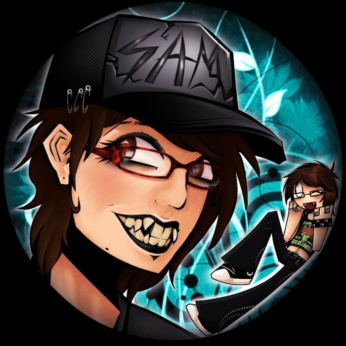 Brooding side profile expression in emo pfp