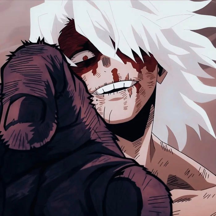 Chaotic villain energy in Shigaraki pfp frame