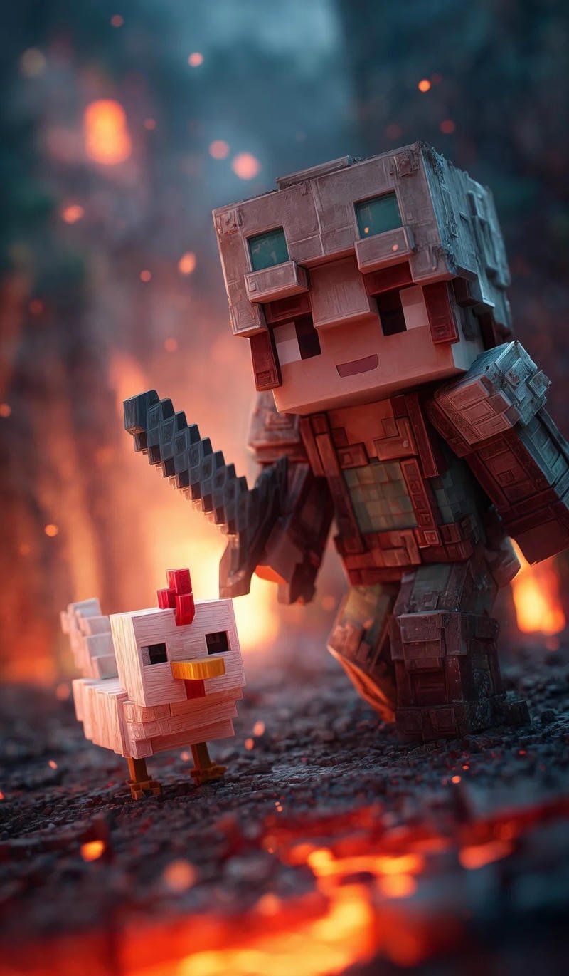 Classic pixel hero avatar steve minecraft pfp