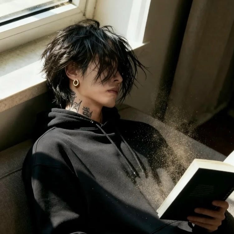 Clouded mind depiction sad pfp aesthetic boy