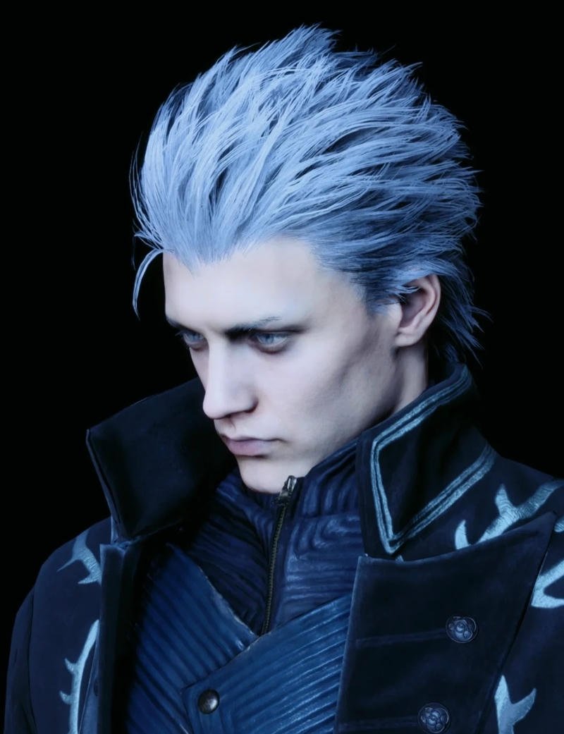Cold demon hunter close portrait vergil pfp
