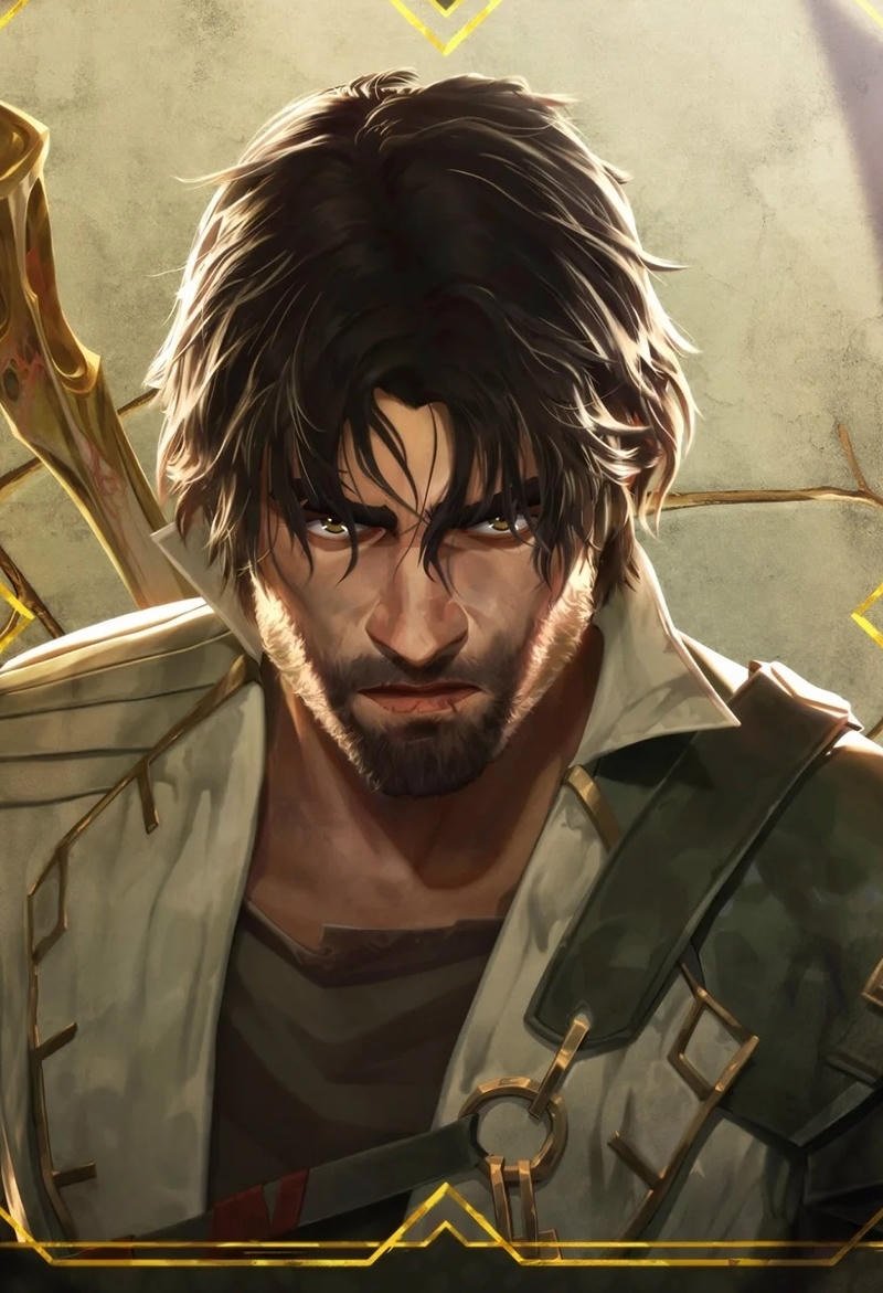 Confident Piltover defender portrait avatar jayce pfp