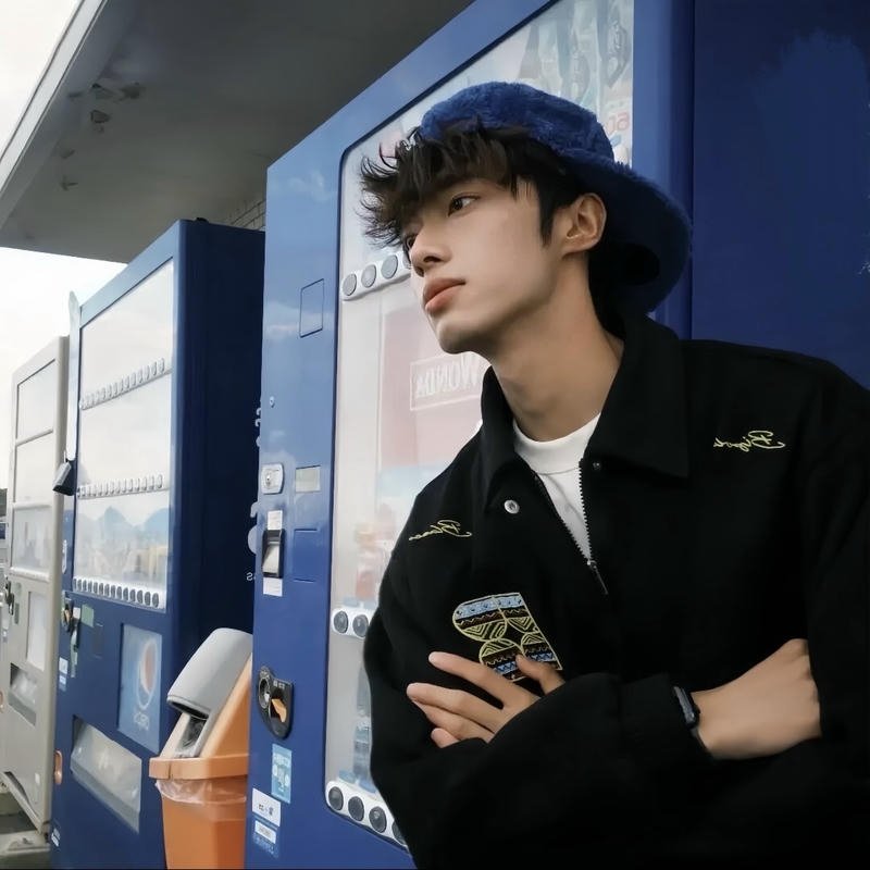 Confident guy expression artwork used high quality pfp