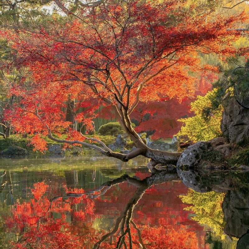 Cozy autumn night lights perfect fall aesthetic pfp idea