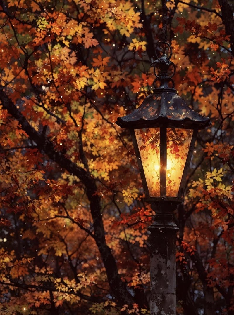 Cozy rainy autumn window aesthetic fall pfp with soft lighting