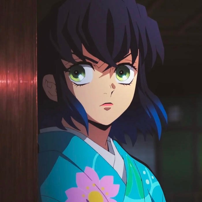 Cracked ground beneath feet adding impact to Inosuke pfp