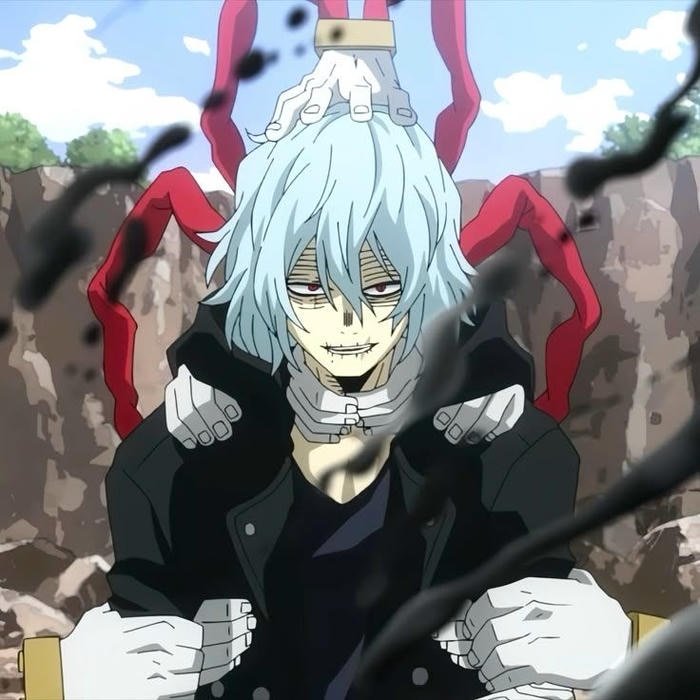 Cracked skin emphasis Shigaraki pfp closeup