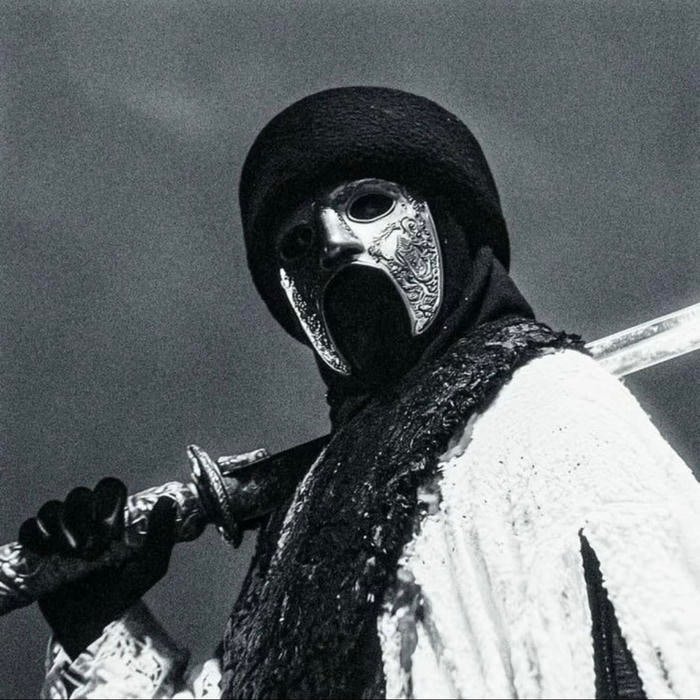 Creepy distorted grin stretching unnaturally across horror pfp