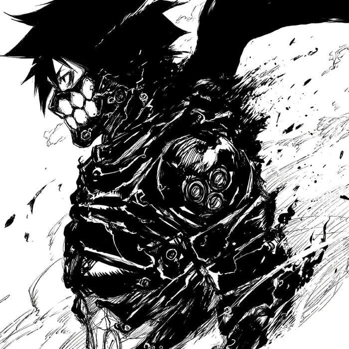 Crimson moon glowing above pfp scary figure