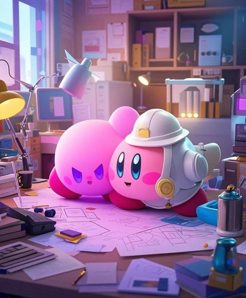 Cute couple avatar icons kirby matching pfp duo