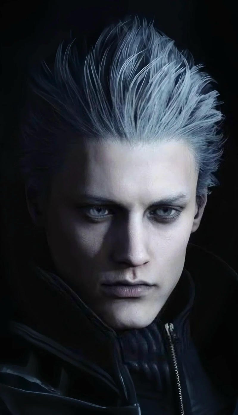 Dark coat warrior portrait vergil pfp