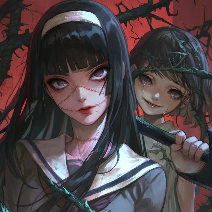 Dark forest midnight setting for pfp scary