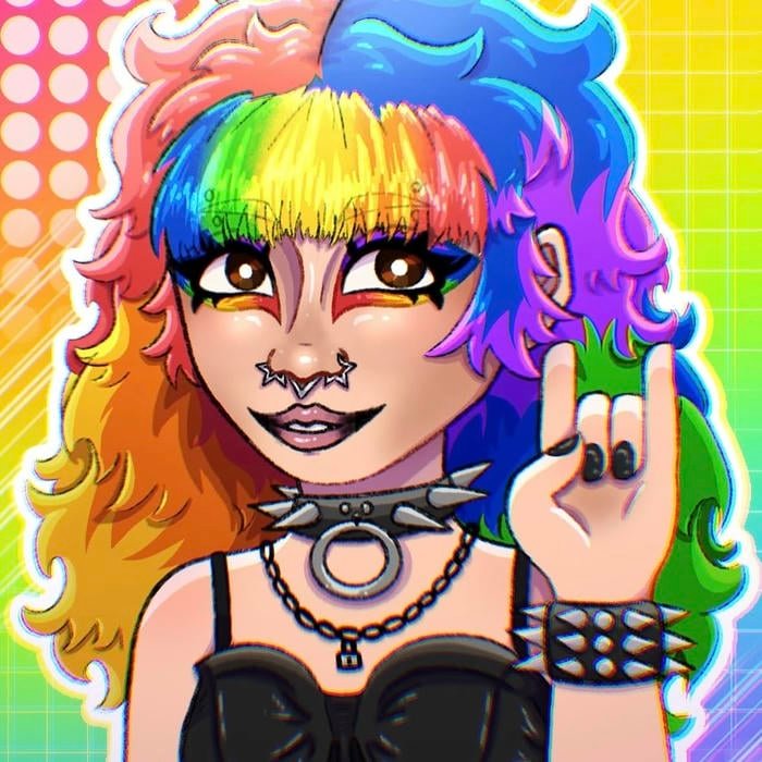 Dark moody emo pfp with smudged eyeliner details