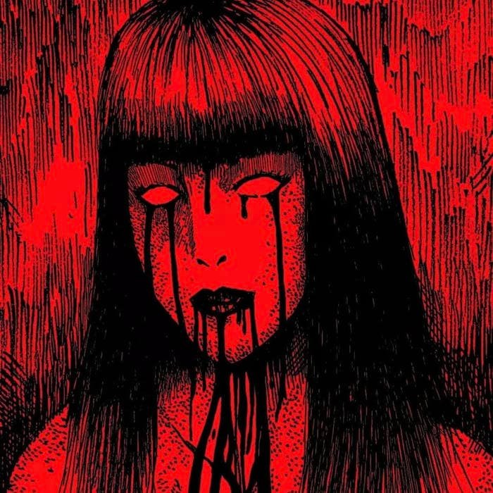 Dark shadow engulfed pfp scary with piercing glare