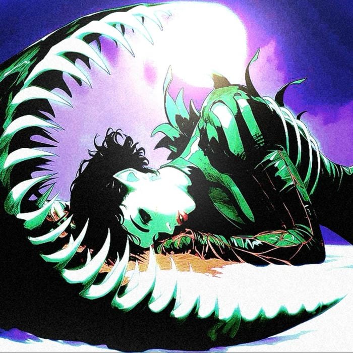 Dark shadow soaked horror pfp with suffocating eerie atmosphere