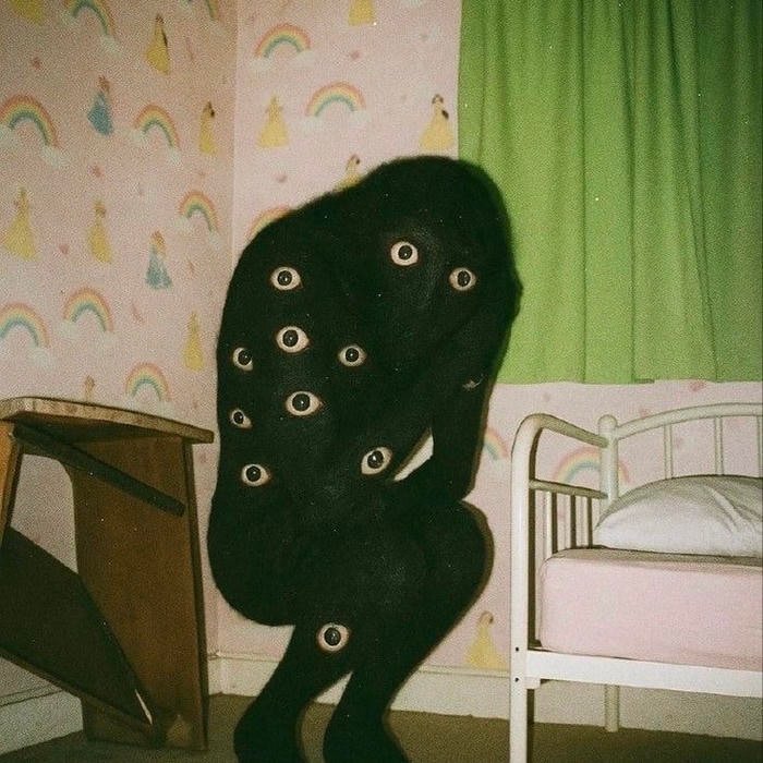 Deep under eye darkness shaping pfp scary