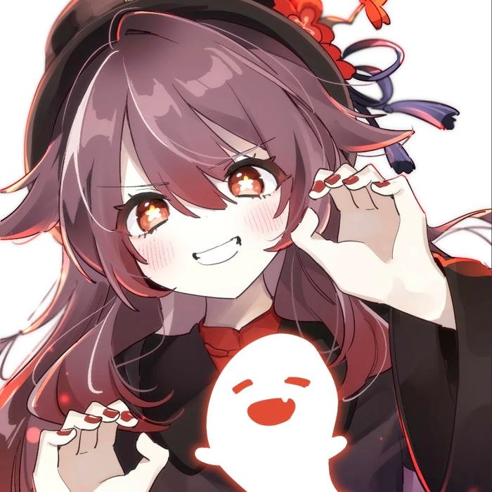 Delicate hair flow captured gracefully in detailed Hu Tao pfp