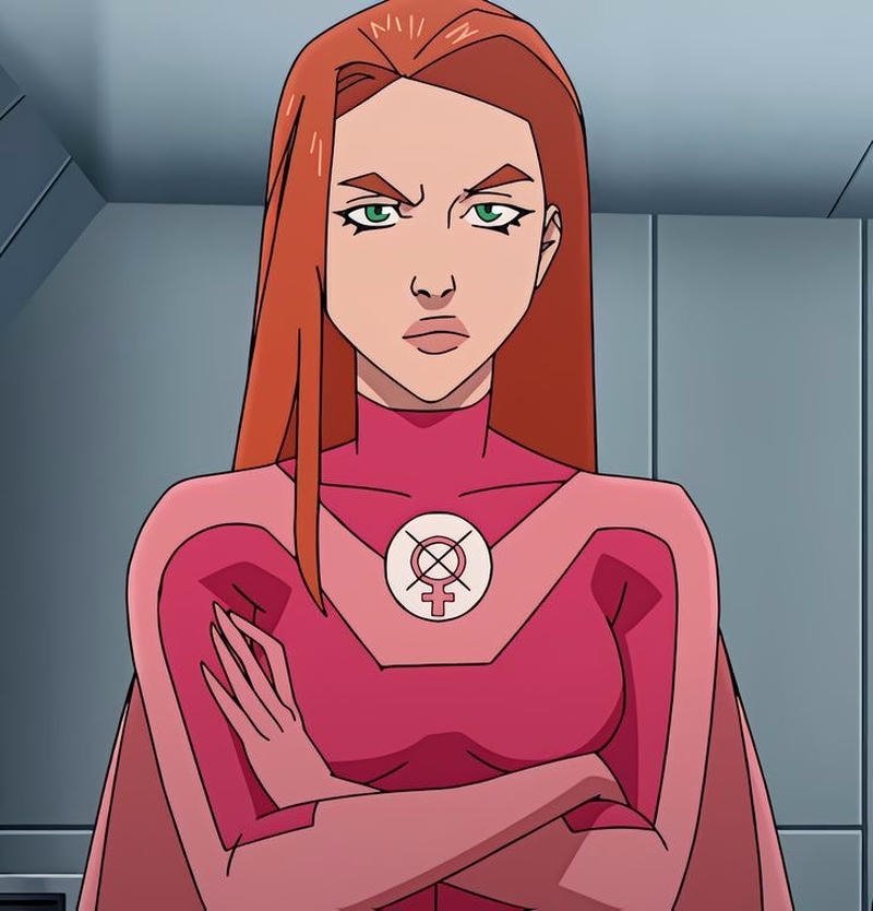 Distinct Invincible series champion portrait Atom Eve pfp