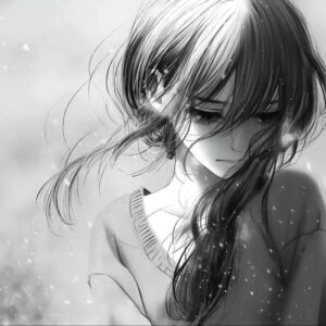 Downcast eyes defining heartfelt pfp sad aesthetic