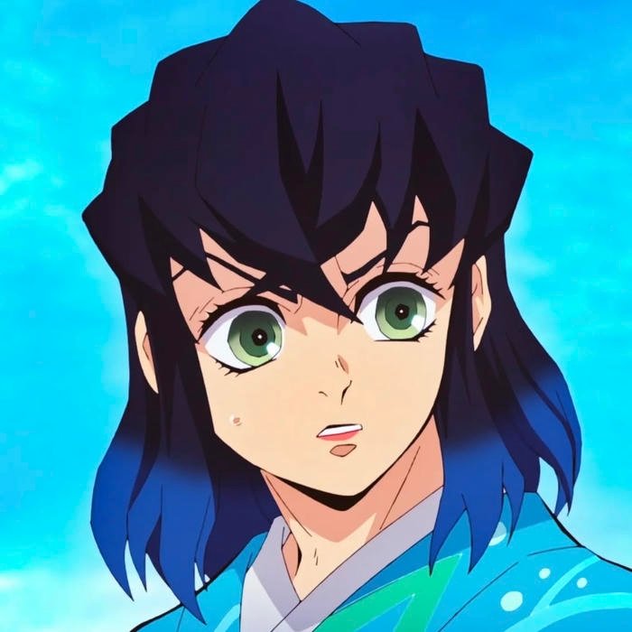 Dust and debris swirling around chaotic Inosuke pfp