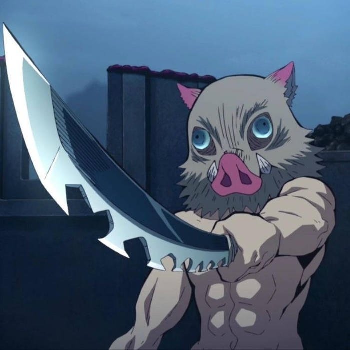 Dusty battlefield ambiance enriching cinematic Inosuke pfp