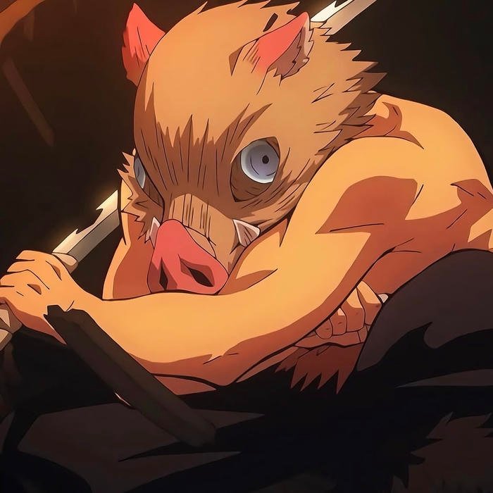 Dynamic angled crop intensifying forward charge Inosuke pfp