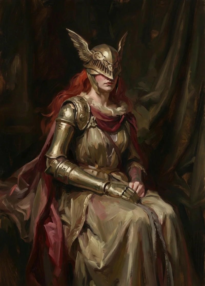 Elden ring pfp shadow warrior holding glowing blade