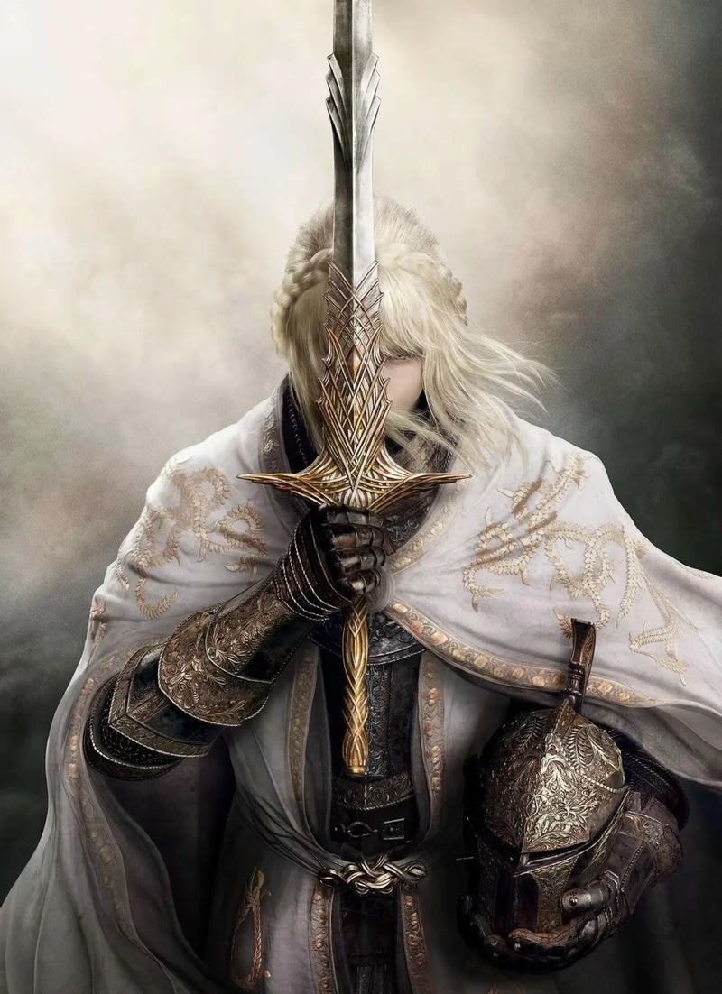 Elden ring pfp tarnished warrior standing in dark mist