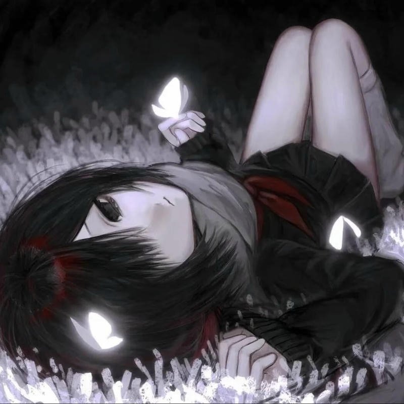 Exaggerated anime face artwork representing cringe anime pfp