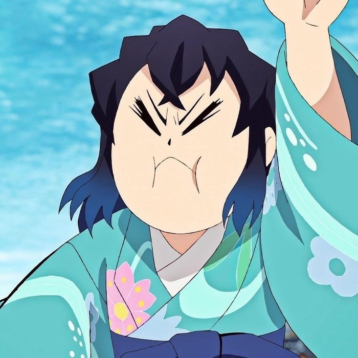 Explosive power surge radiating from centered Inosuke pfp