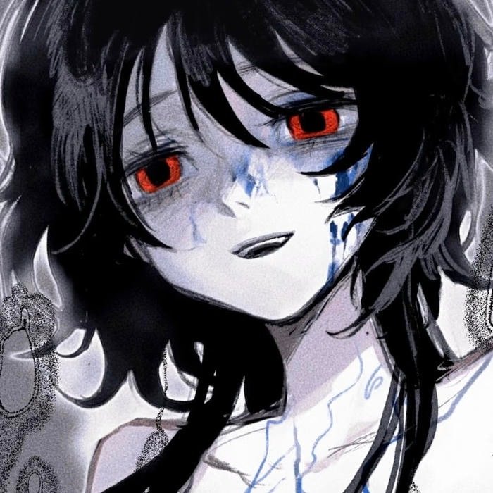 Faded monochrome filter intensifying pfp scary