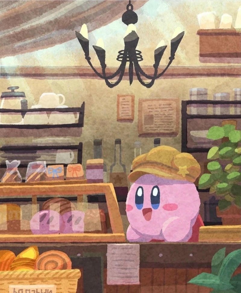 Festive santa hat avatar icon christmas kirby pfp