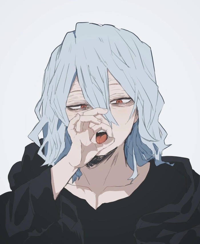 Fragmented visual concept Shigaraki pfp design