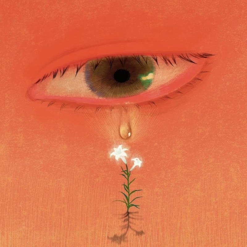 Gentle sorrow digital portrait sad pfp aesthetic