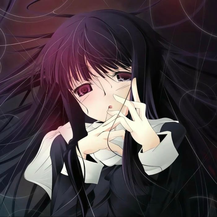 Glitch distortion effects warping pfp scary face