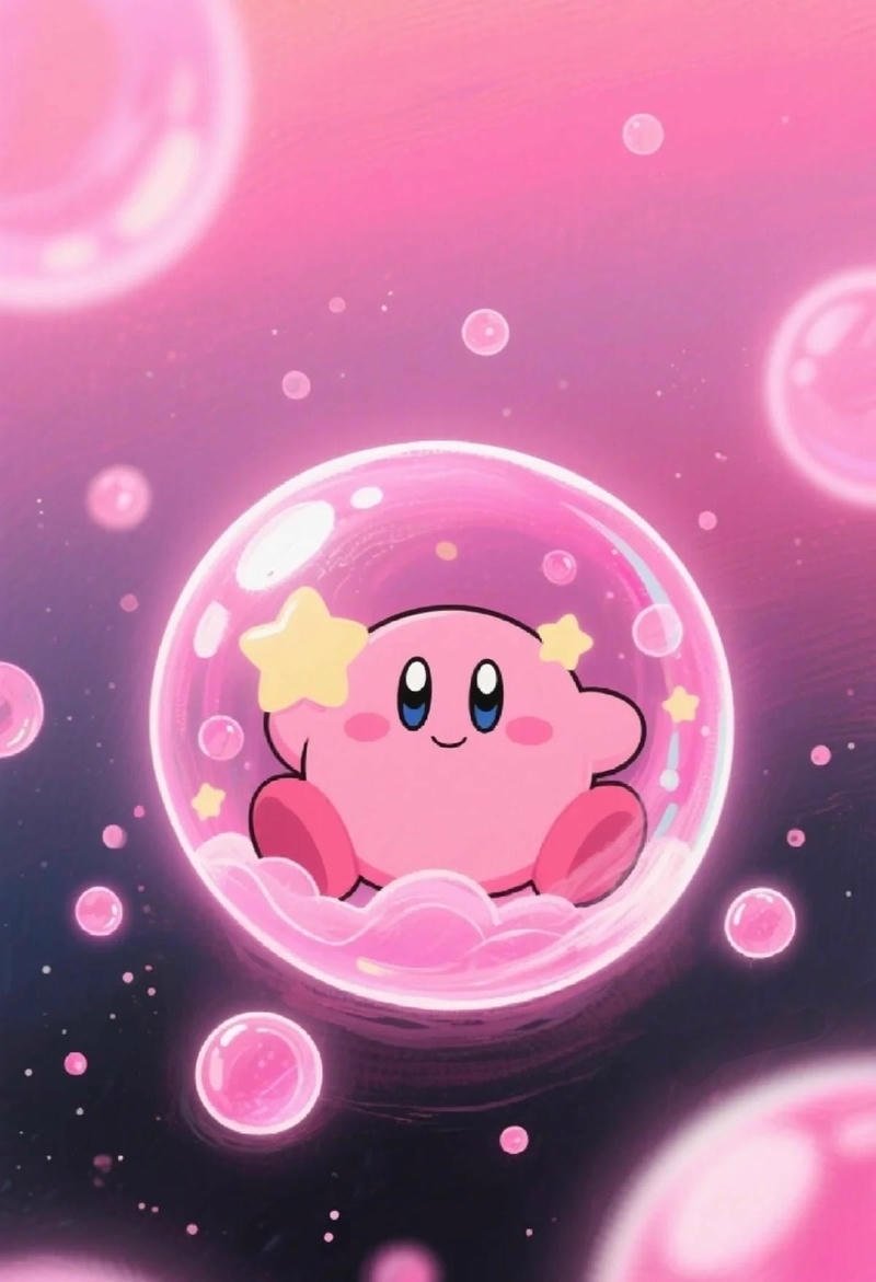 Happy pink game character icon kirby pfp avatar