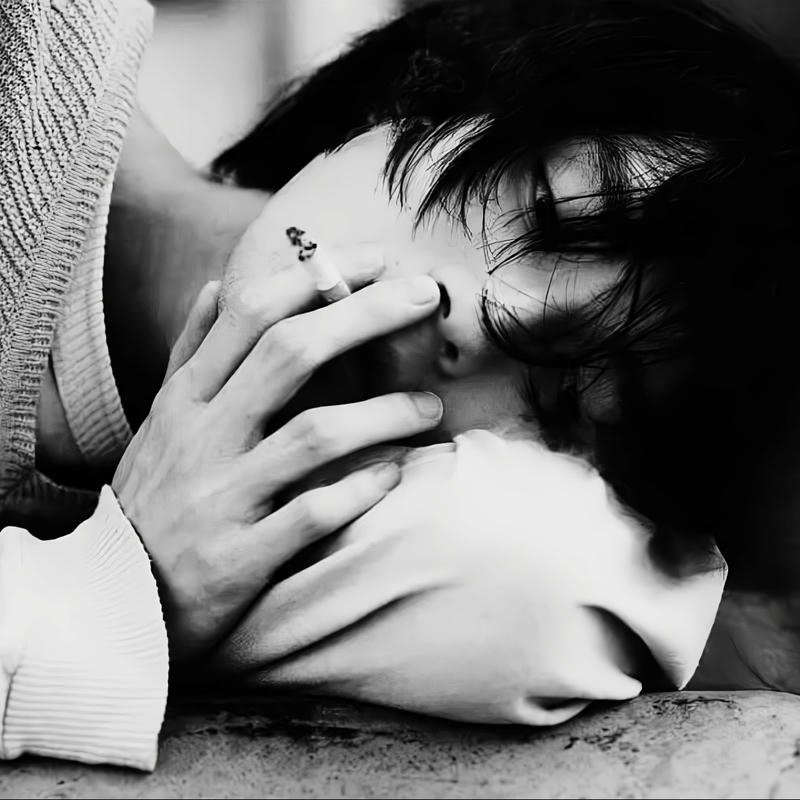 Heavy heart digital face sad pfp aesthetic boy